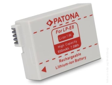 Bateria PATONA para Canon LP-E8 950mAh