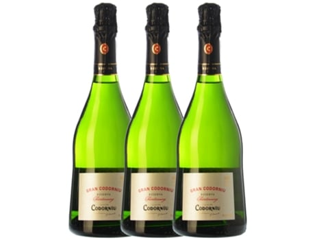 Espumante CODORNÍU Codorníu Gran Codorníu Chardonnay Cava Reserva (0.75 L - 3 unidades)