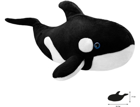 Peluche  Orca (35 x 14 x 17 cm - Poliéster)