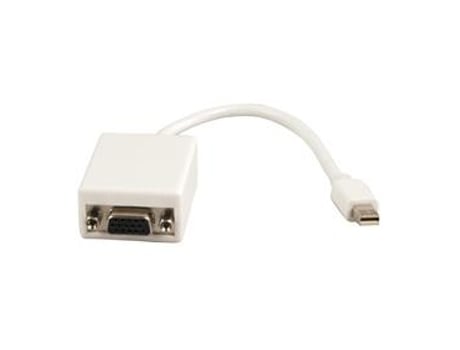 Valueline Cabo-1108-0.2 Adaptador de Cabo de Vídeo 0.2 M Vga D-Sub Mini Displayport Branco