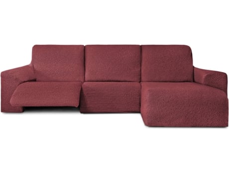 Capa para Chaise-Longue MILICA Bhutan Assentos Removíveis braço curto direito (vermelho - 360 cm)