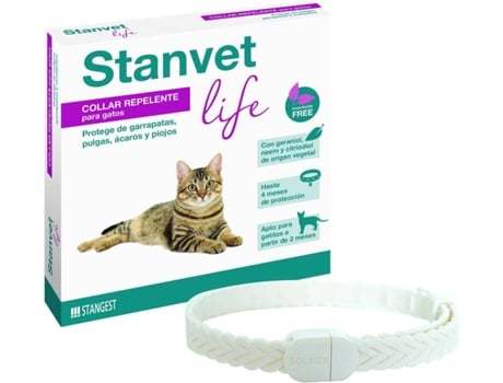 Coleira Anti Insetos  Life para Gatos 100 gr 