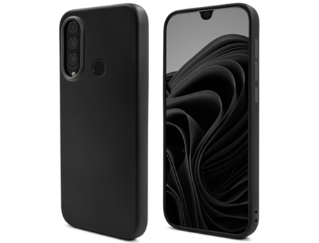 Capa Temperamental Projetada Lite Acabamento Fosco para Huawei Huawei P30 Lite Case MOOZY Textura Macia Preto