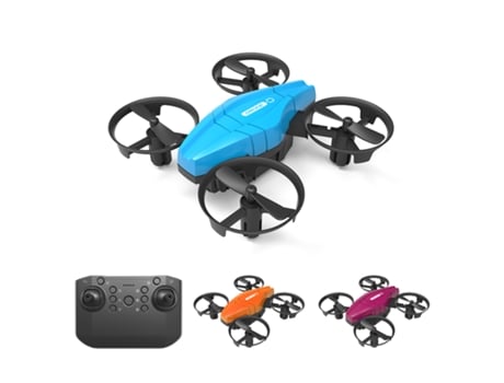 Drone MDUG Mini RC GT1 (Autonomia: 8 min - 3 Bateria - Azul)