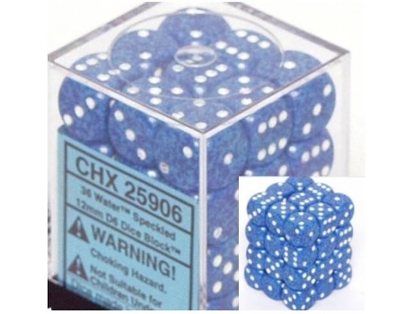 Jogo de Dados CHESSEX Speckled Water Dice Block (36 Peças)