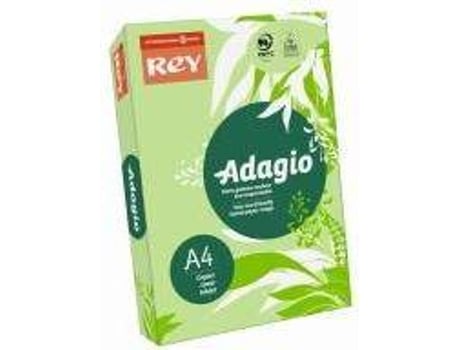 Embalagem 500h Papel 80gr A4 Folha Verde Pale Ada.