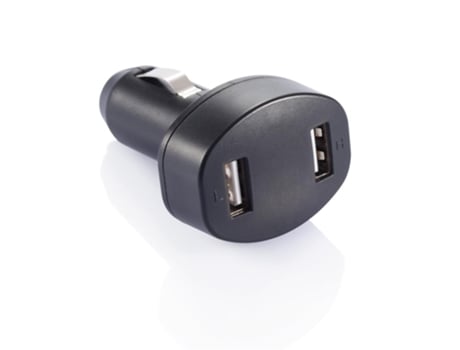 Carregador DESIGN GIFTS 2 Portas Usb Para Carro (5v/2,4a - Preto)