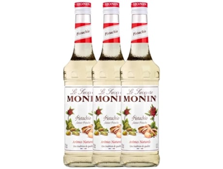 Licor MONIN Schnapp Monin Sirope Pistacho Pistachio Pistache Sem Álcool (0.7 L - 3 unidades)