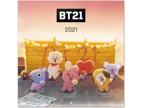 Calendário  Bt21 (2021 - 30 x 30 cm)