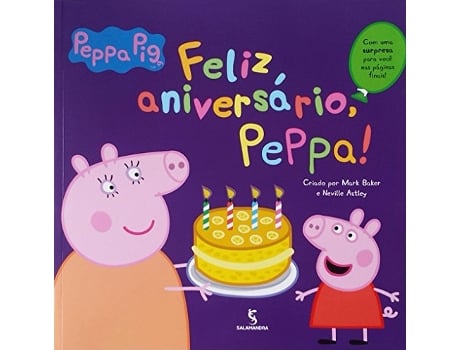 Livro Feliz Aniversario, Peppa! de Mark Baker (Português)