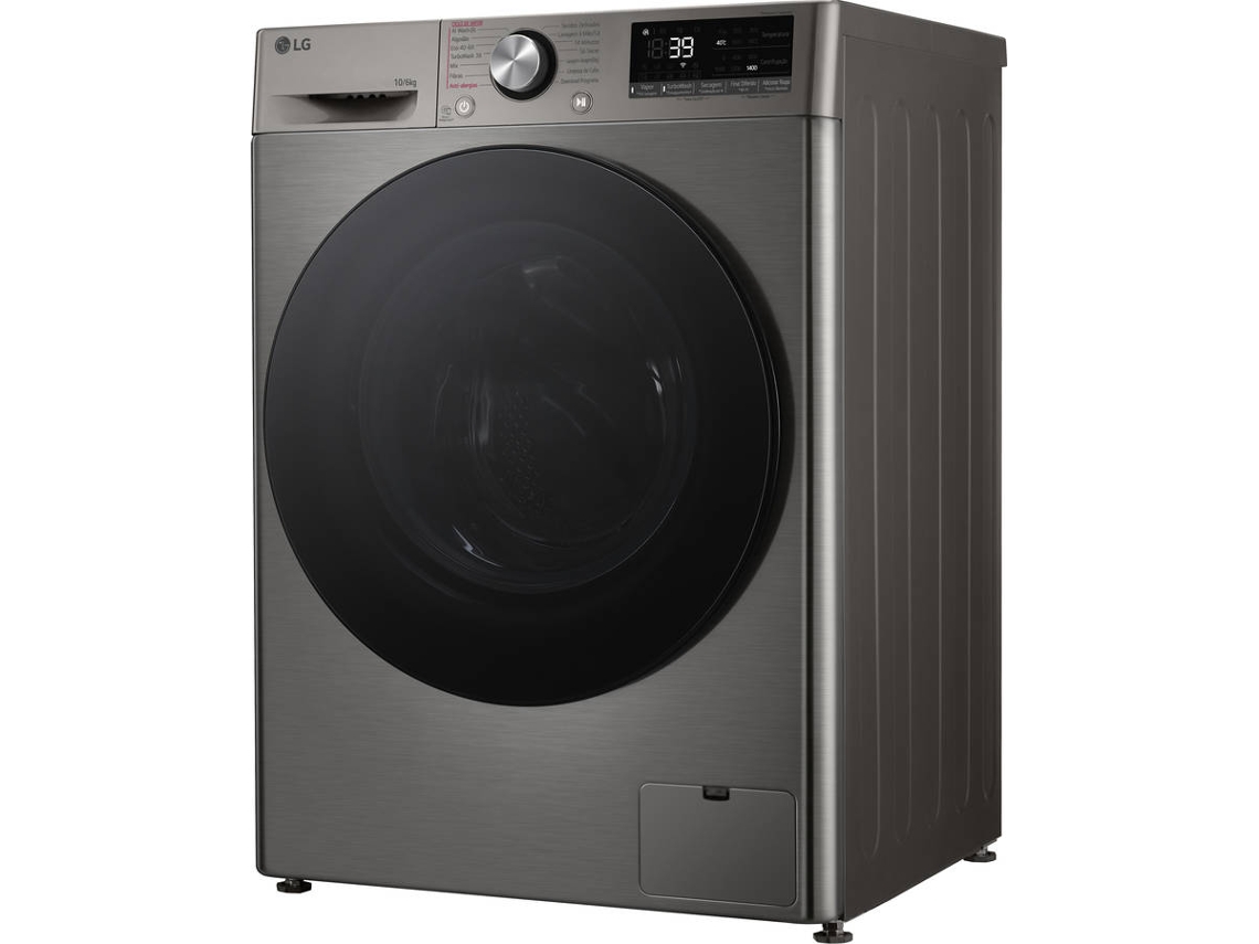 Máquina de lavar e secar roupa LG F4DR7510SGH, 10/6 kg, eficiência  energética A-10%/D, 1400 r.p.m., AI DD™, Steam™, TurboWash360™, EcoHybrid™,  branco