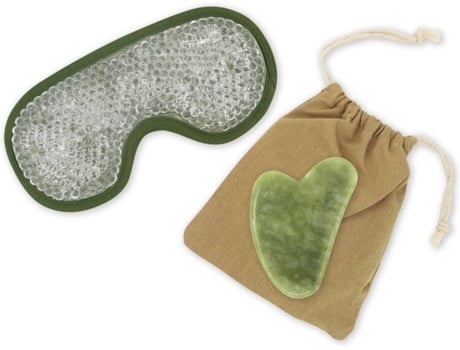 Máscara de Olhos SUN&SIA Kit ThermoComfort e Green Jade GuaSha + capa