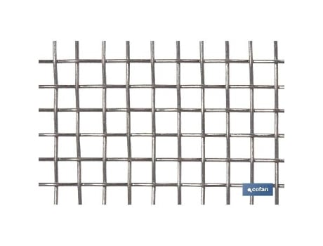 Malla electrosoldada galv.25x25x2,0mm (1x25m)