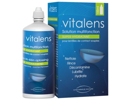 Solução multifuncional para lentes de contato gelatinosas 100 ml VITALENS