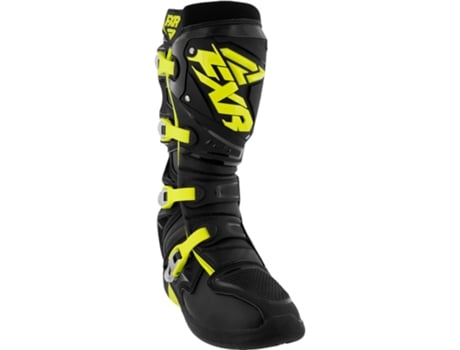 Botas OffRoad FXR Ride Boot Preto Amarelo Neon (45)