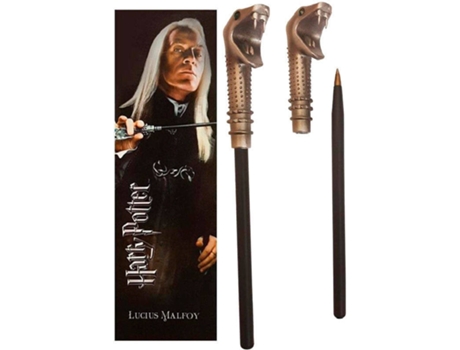 Esferográfica Varinha + Marcador de Livros  Harry Potter - Lucius Malfoy