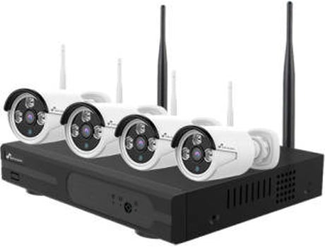 Pack Vigilância Wi-fi Dvr 8ch 4 Cameras 3mpx