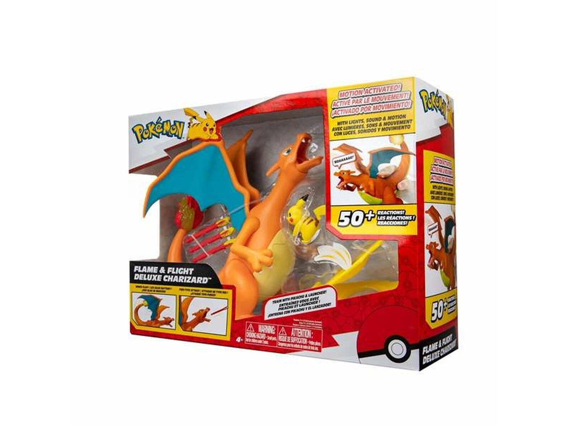 Brinquedo Boneco Charizard: Pokémon Battle Feature Figure Deluxe