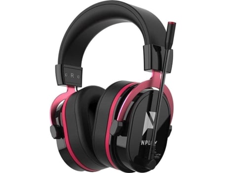 Auscultadores Gaming NPLAY Contact Wireless RGB (Outlet Caixa Aberta - Over Ear - Multiplataforma - Preto)