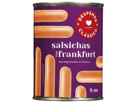 Salsichas Tipo Frankfurt Lata 8 Un DESPENSA CLÁSSICA