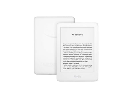 Ebook Reader AMAZON 6'' com Luz Frontal Integrada Wi-Fi 8 Gb (8Gb Branco / Leitor de E-Book + Capa + Conjuntos de Protetores de Tela)