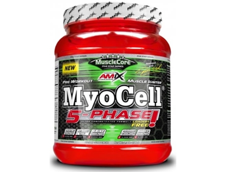 Suplemento Alimentar AMIX MUSCLECORE Myocell 5 Phase Pre Entreno En Contribuye A Mejorar El Rendimiento (500 Gr - Lima)