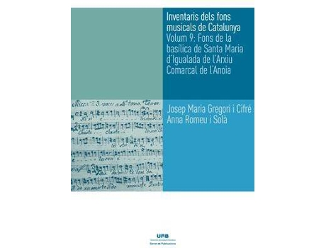 Livro Inventaris dels fons musicals de Catalunya de Gregori I Cifré, Josep Maria (Catalão)