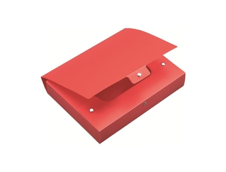 Leonardi Plus Caixa de Arquivo 80 Mm 250 X 350 Mm Vermelho Embalagem com 5