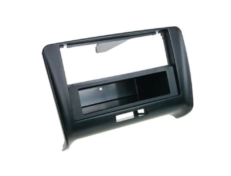 Placa Frontal de Auto-Rádio 2Din Compatível com Audi Tt 06-14 com Compartimento de Arrumação Toque em Borracha Preta