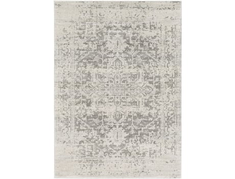 Tapete - Sala e Quarto - Vintage Oriental - JULIETTE - 160x220cm - Cinza claro e Bege