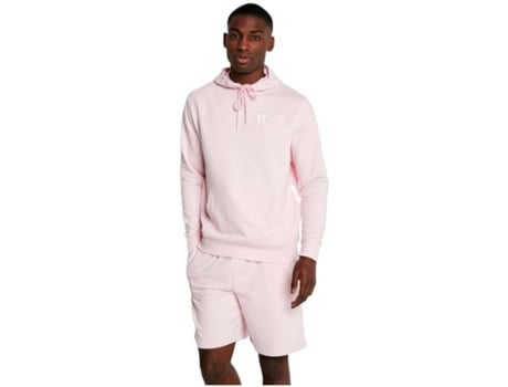 Sweatshirt de Homem 11 DEGREES Capuz Central Rosa (XL)