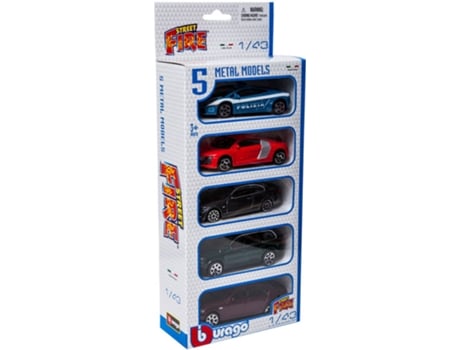 Conjunto de Carros  Auto Street Fire 1:43