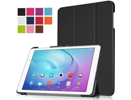 Capa Protetora para Samsung Galaxy Tab a 8 2019 Sm-T290/T295 Fina e Leve em Couro Sintético para Samsung Galaxy Tab a 8.0 2019 Preto