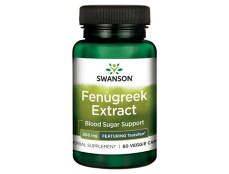 Swanson Testofen Fenugreek Extract 300 Mg 60 Cápsula 55 Gr