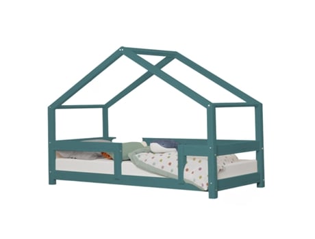 Cama Cabana Infantil Lucky 120 X 200 Verde Petróleo BENLEMI