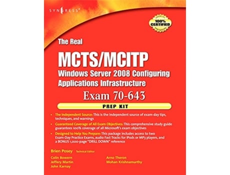 Livro Real MCTSMCITP Exam 70643 Prep Kit de Brien Posey, Colin Bowern et al. (Inglês)