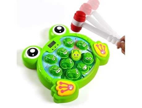 Whack A Frog, jogo interativo e educativo, brinquedo de desenvolvimento motor para crianças de 3 a 8 anos, presente divertido