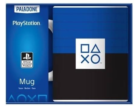 Caneca PALADONE Playstation Stripe Azul