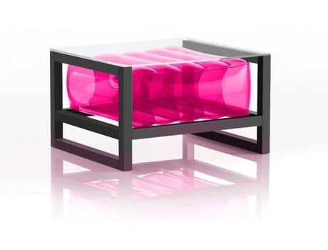 Mesa de Exterior Yoko MOJOW (70 x 40 x 62 cm - TPU - Rosa)