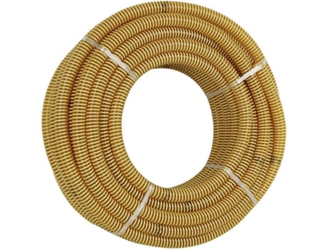 Mangueira  Tubo Espiral Aspiração Amarelo (90 mm x 25 m)