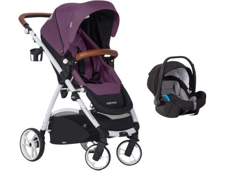 Carrinho de Bebé Individual  Optimo + Starter 0+ Isofix Ready Roxo