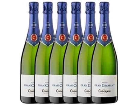 Espumante CODORNÍU Codorníu Gran Cremant Brut Cava Reserva (0.75 L - 6 unidades)