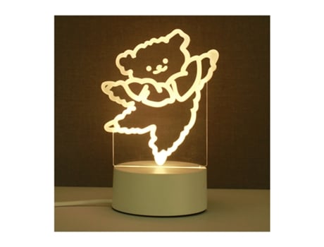 Luz Nocturna 3D Modelo Desenho Animado Usb Led XIMU