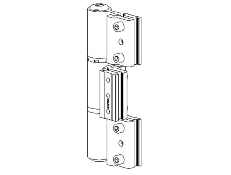 Dobradiça Velox Superior 3 Lâminas Cinza 9006 FAPIM 5501I