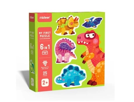 My First Puzzle Cute Dinosaurs MIDEER (Idade minima recomendada: 2 anos)