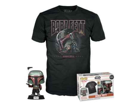 T-Shirt + Figura FUNKO POP! Star Wars: Boba Fett (Tamanho: XL)