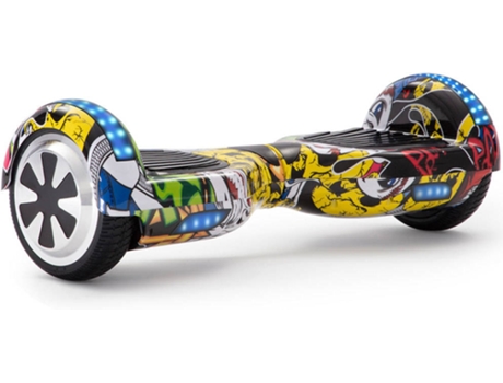 Hoverboard E-RIDES Graffiti Amarelo (Velocidade Máx: 12 km/h)