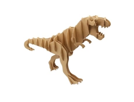 Troféu de papelão - Dinossauro - CTOP - Para montar - Branco - Misto - Adulto