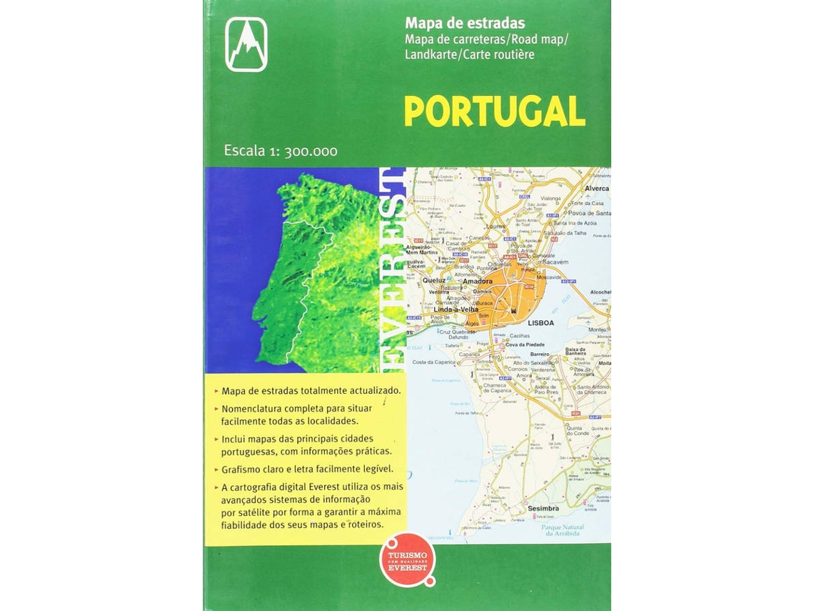 Portugal Espanha - Mapa de Estradas - Livro - Bertrand