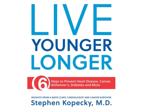 Livro live younger longer de stephen l. kopecky (inglês)